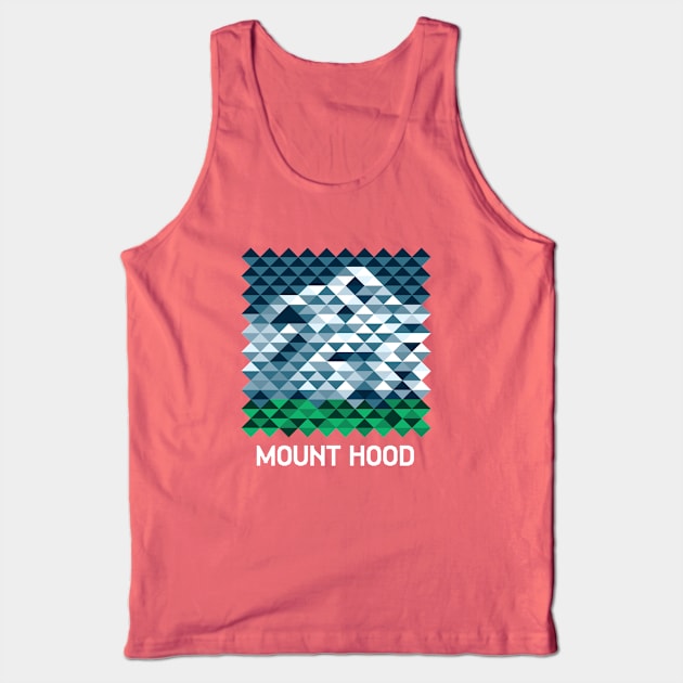 Mount Hood Oregon Abstract Tank Top by BurchCreativeDesign